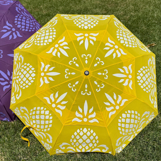 Hawaiian Quilt Print Foldable Umbrella